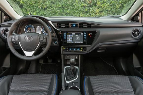 The interior of the 2017 Corolla. (Courtesy of Toyota)