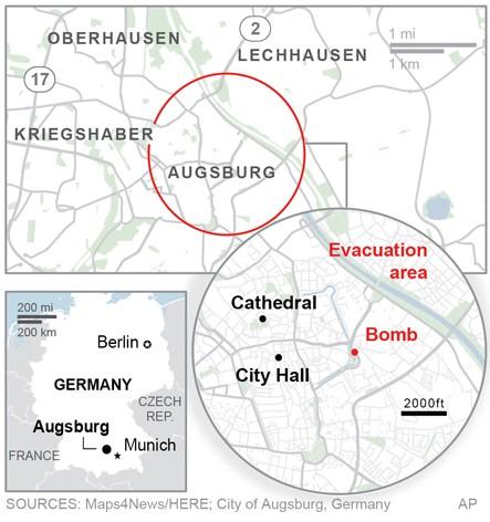 WW2 bomb forces mass evacuation.