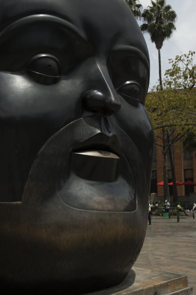 A sculpture by Fernando Botero in Plaza Botero. (Carole Jobin)