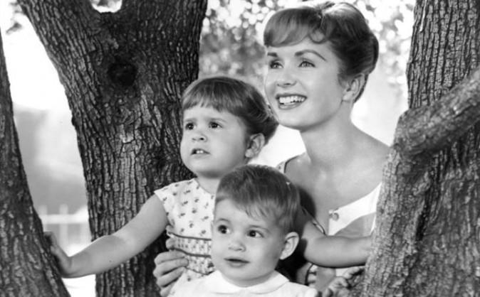 Debbie Reynolds with Carrie Fisher and Todd Fisher in an undated photo (Facebook)