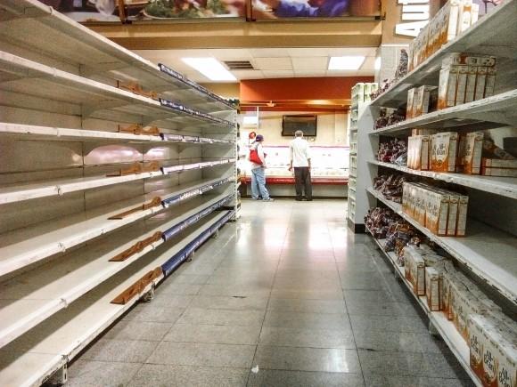 A supermarket in Caracas on May 28. Venezuela is facing severe shortages in basic goods. (JUAN BARRETO/AFP/Getty Images)