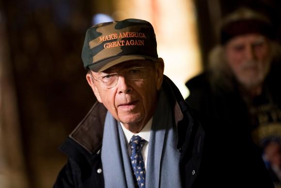 Wilbur Ross, President-elect Donald Trump's choice for Commerce Secretary at Trump Tower in New York City on Nov. 29, 2016. (Drew Angerer/Getty Images)