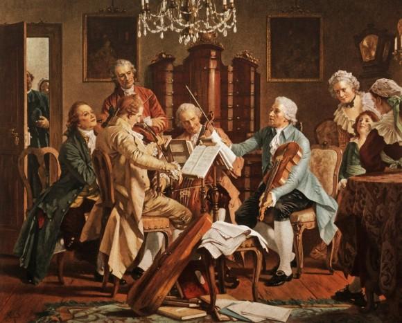 Joseph Haydn with his string quartet. (Public Domain)