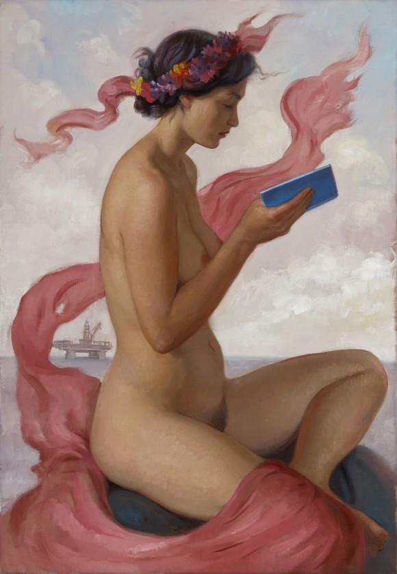 "Pink Sibyl," 2015, by Patricia Watwood. Oil on linen, 20 inches by 14 inches. (Courtesy of Patricia Watwood)