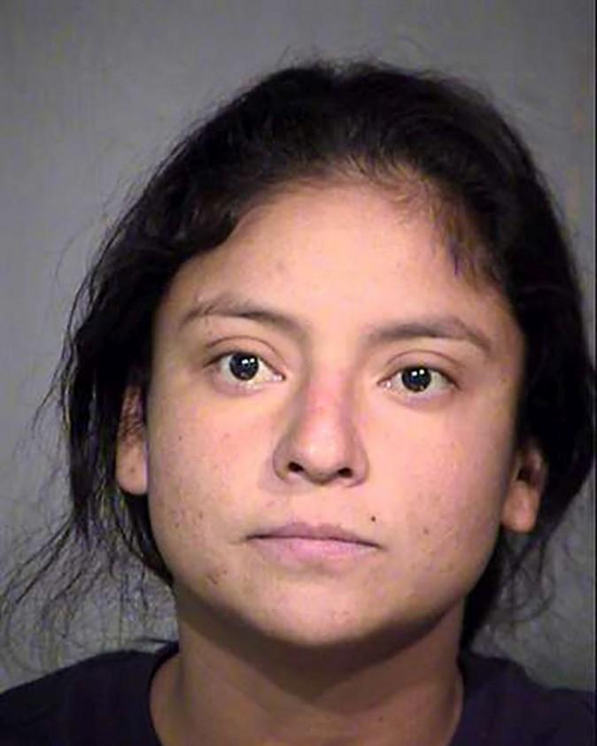 This undated photo released by the Maricopa County Sheriff's Office shows Lisa Luna. Officials said Luna led law enforcement officers on a 75-mile chase after she stole a sheriff's vehicle on Thursday, Jan. 5, 2017. The pursuit began after she jumped naked into an MCSO truck while a deputy was attempting to find something to clothe her at a Shell gas station in Gila Bend along Interstate 8. (Maricopa County Sheriff's Office via AP)