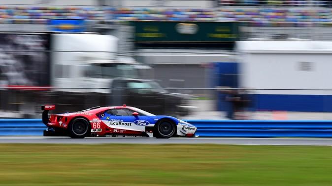 The #66 Ford Chip Ganassi Racing Ford GT was sixth in GTLM and third quickest of the four Ford GTs. (Bill Kent/Epoch Times)