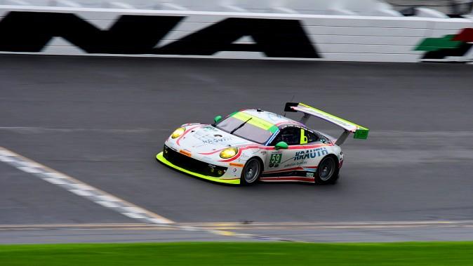 Manthey Racing, the de facto Porsche factory team in Europe, set quickest lap in the GTD class with its #59 911 GT3 R. (Bill Kent/Epoch Times)