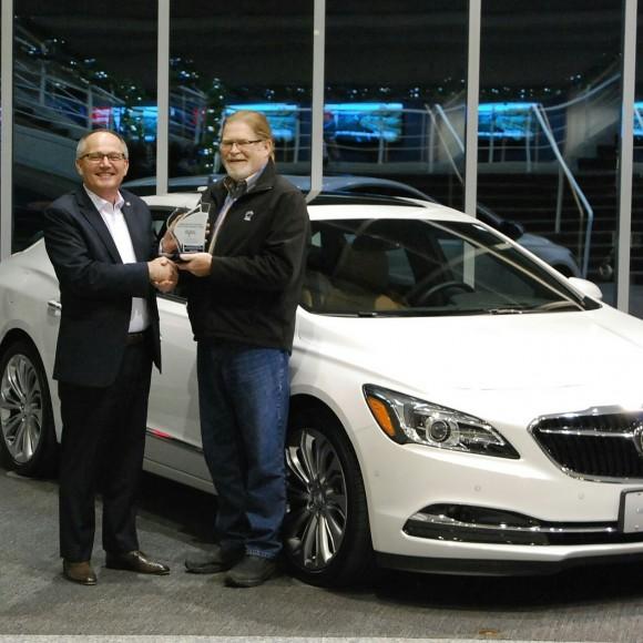 (Left: Mike Speranzini, brand director, Buick Canada, Right: David Taylor, CCOTY Committee Member) (David Taylor)