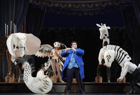 Tenor Andrew Haji as Tamino in the Canadian Opera Company's production of "The Magic Flute," 2017. (Michael Cooper)