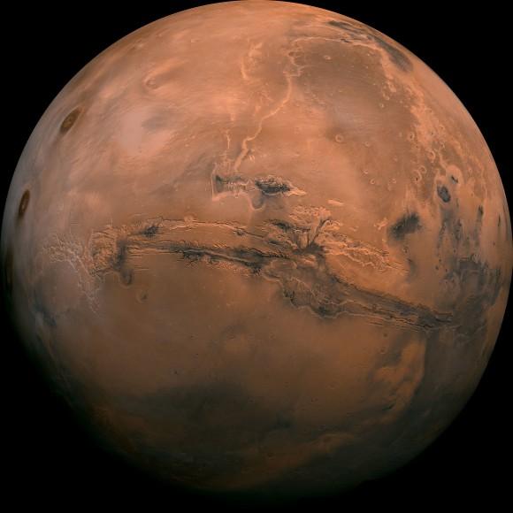 This image provided by NASA shows the planet Mars. (NASA via AP)