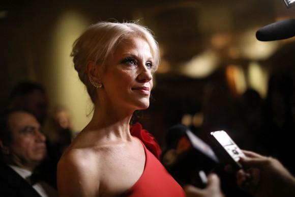 Kellyanne Conway, senior adviser to President-elect Donald Trump, attends the Indiana Society Ball in honor of Vice President-elect Mike Pence in Washington, DC on Jan. 19, 2017. (Spencer Platt/Getty Images)