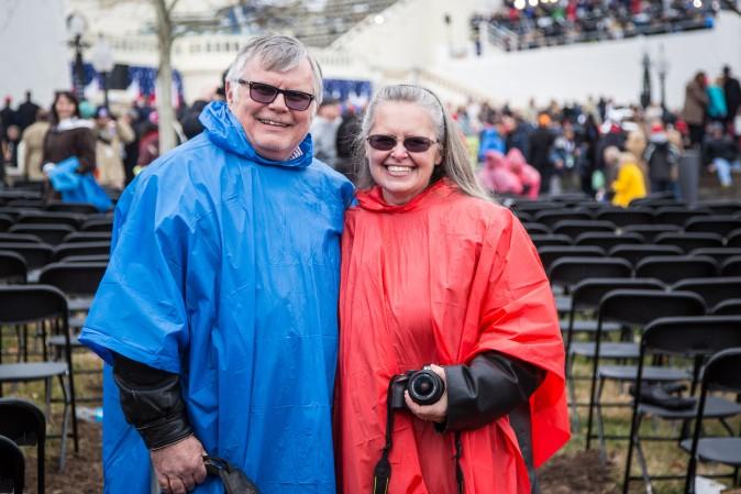 John and Sheila Hall from Joplin, Mo., came to show their support at the 58th Presidential Inauguration of Donald Trump. (Benjamin Chasteen/Epoch Times)