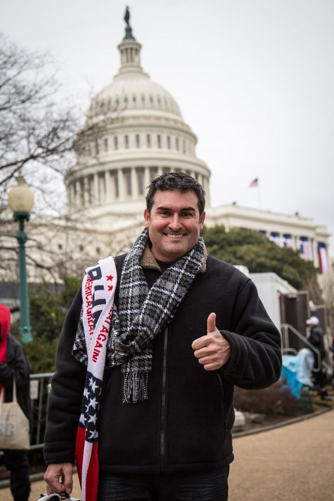 Anthony Goss from Houston at the 58th Presidential Inauguration of Donald Trump. (Benjamin Chasteen/Epoch Times)
