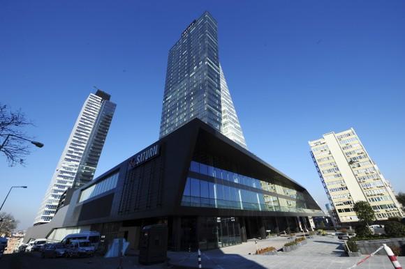 Trump Towers center in Istanbul pictured on Feb. 20, 2012. Security experts warn that businesses around the world bearing U.S. President Donald Trump's name face an increased risk now that the businessman is in the White House. (AP Photo/Emrah Gurel)