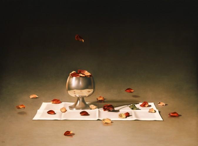 "Petals," 2005, by Carlos Madrid. Oil on linen, 36 inches by 24 inches. (Robert Essel)
