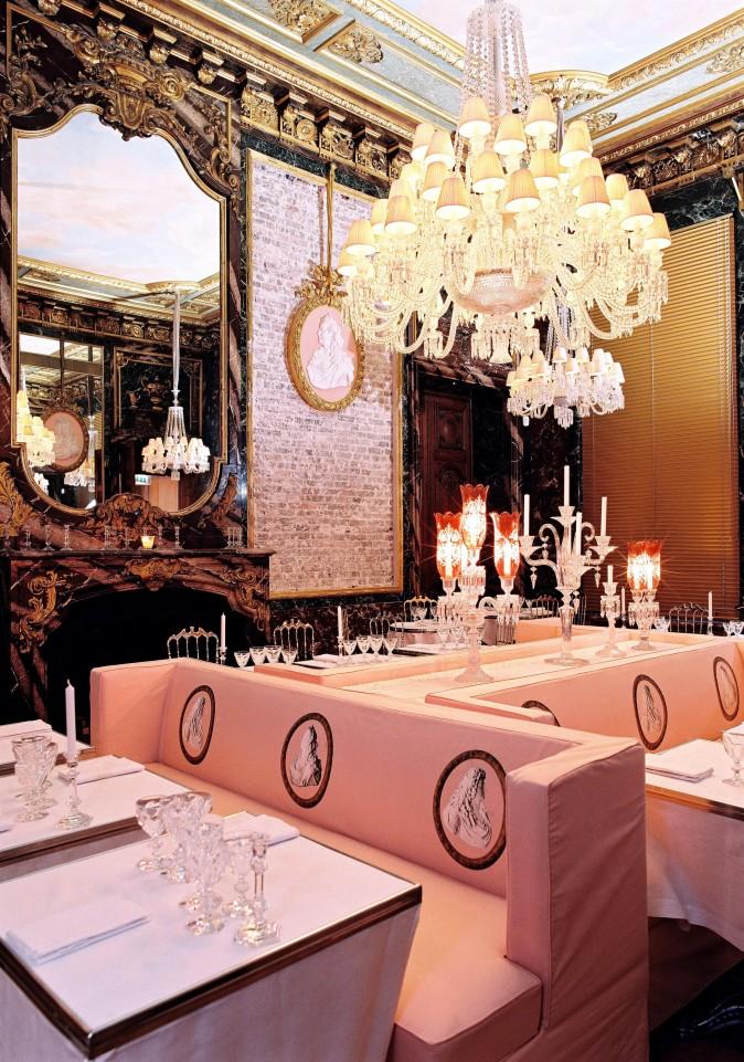 Restaurant Cristal Room at Musée Baccarat. (Courtesy Baccarat)