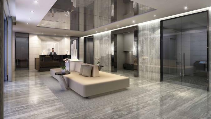 Rendering of  Valleymede Towers lobby. (Courtesy Times Group)