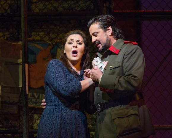 Micaëla (Maria Agresta) hopes to marry Don José (Marcelo Álvarez), but he becomes smitten with Carmen. (Marty Sohl/Metropolitan Opera)