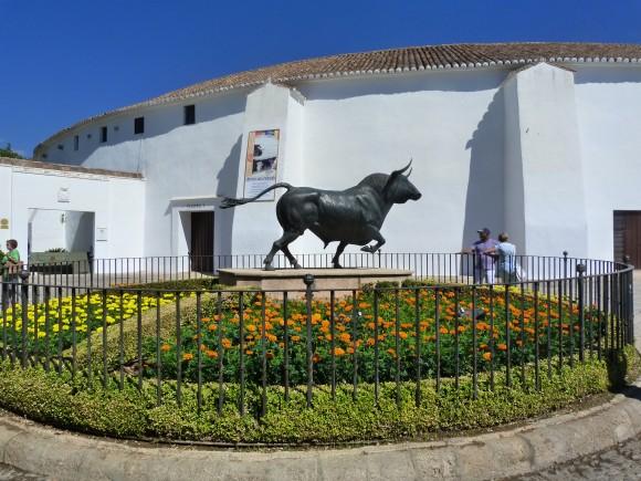 Exterior of the bullring in Ronda. (Manos Angelakis)