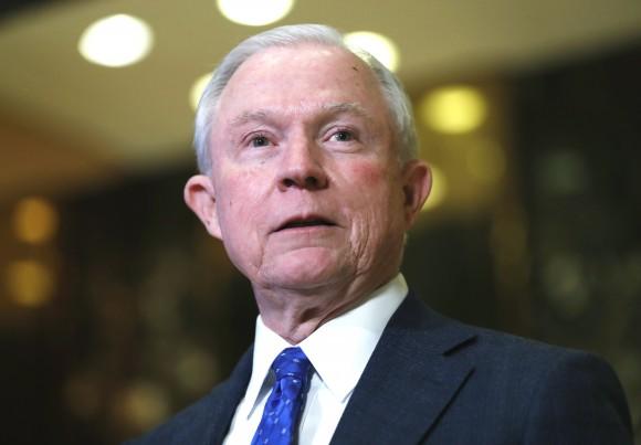 Sen. Jeff Sessions (R-Ala.) speaks to media at Trump Tower in New York on Nov. 17, 2016. President-elect Donald Trump has picked Sessions for the job of attorney general. (AP Photo/Carolyn Kaster)