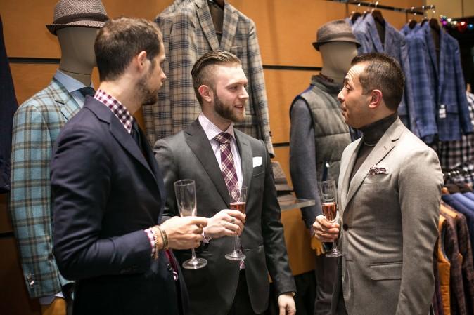 Eredi Pisanò boutique celebrating 15 years on Madison Avenue in New York on Dec. 21, 2016. (Benjamin Chasteen/Epoch Times)