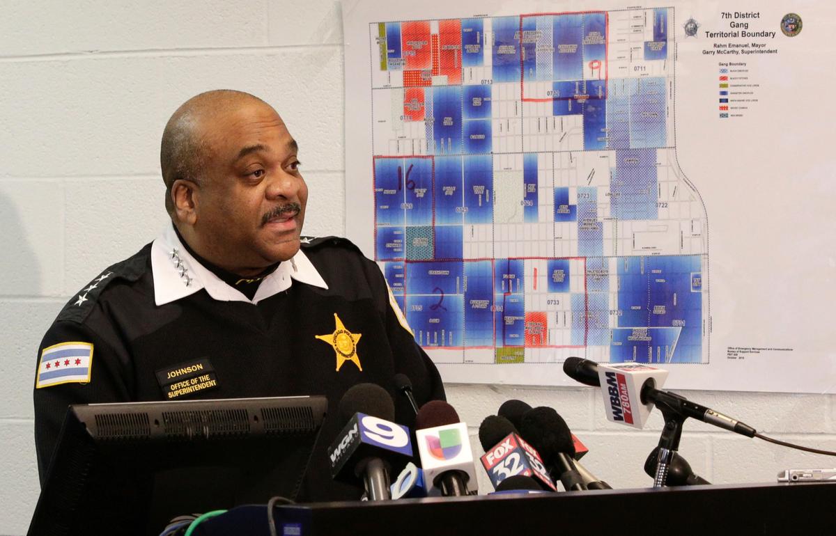 Chicago Police Superintendent Eddie Johnson at a news conference in Chicago on Feb. 1, 2017. (AP Photo/Teresa Crawford)