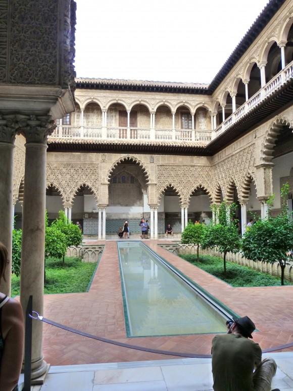 Courtyard at the Alcázar in Seville. (Manos Angelakis)