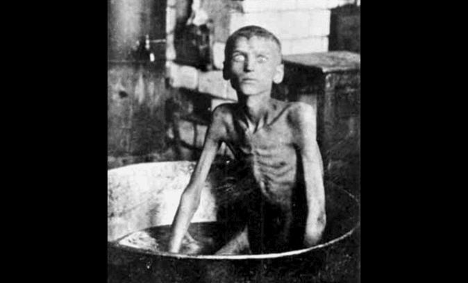 A boy from village Blahovishchenka (gubernia or province of Zaporizhzhia, Ukraine)—Ilarion Nyshchenko—from starvation killed his 3-year-old brother and ate him (1921–22) (Public Domain)