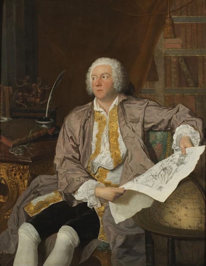 "Portrait of Count Carl Gustaf Tessin," 1740, by Jacques-André-Joseph Aved. Oil on canvas. (Nationalmuseum of Sweden)
