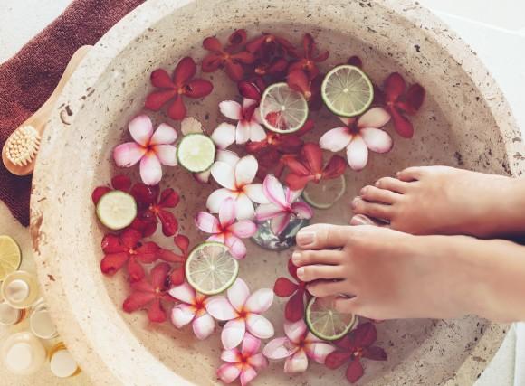 Vetiver oil is great for warming cold feet; ginger works well too. (Alena Ozerova/Shutterstock)