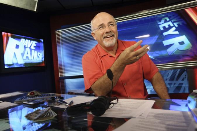 Dave Ramsey in his broadcasting studio in Brentwood, Tenn., on July 29, 2009. (AP Photo/Josh Anderson)