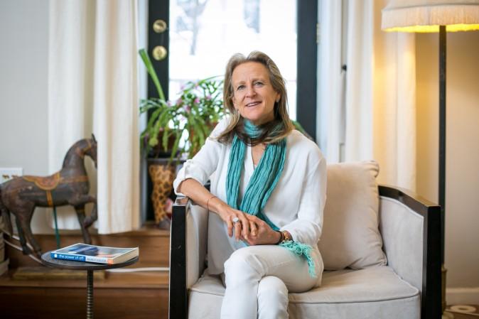 Author and psychotherapist Nancy Colier at her home in Manhattan on Feb. 9, 2017. (Benjamin Chasteen/Epoch Times)