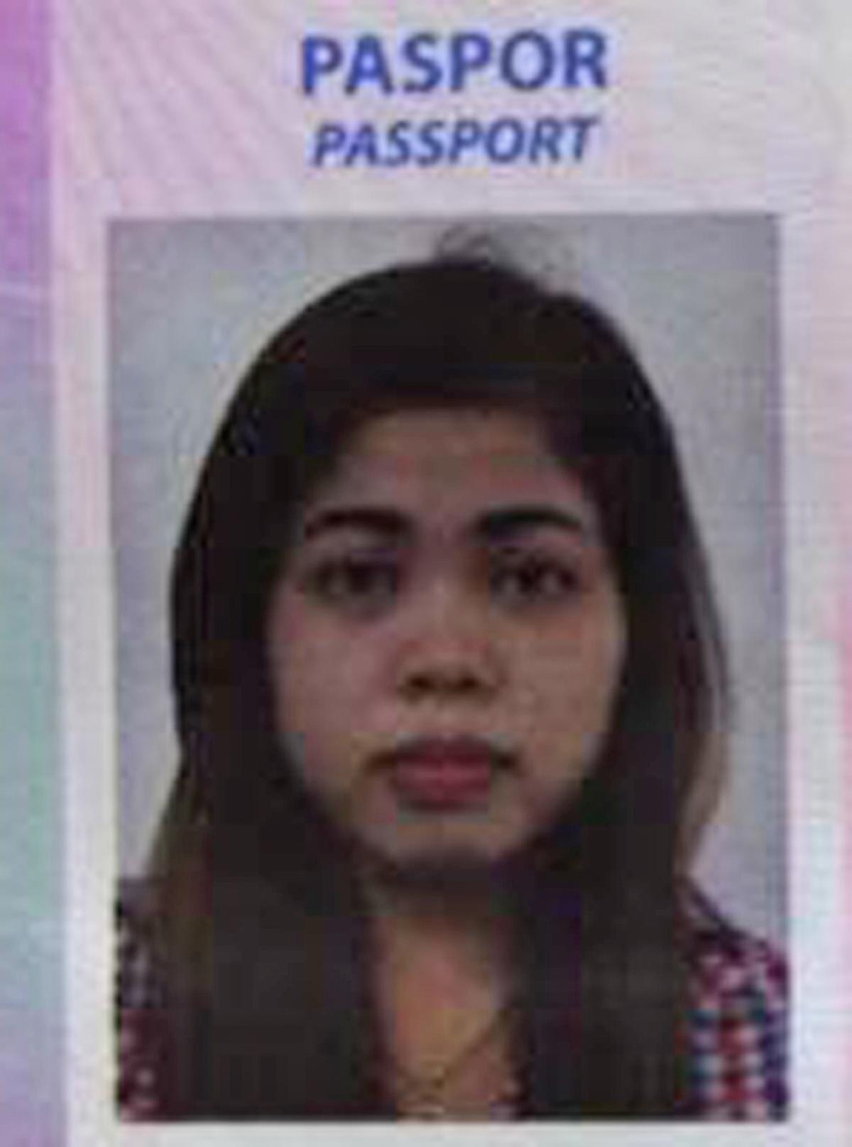 Portrait on the passport of Siti Aisyah. (Kumparan via AP)