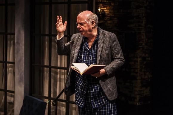Wallace Shawn in his play "Evening at the Talk House." (Monique Carboni)