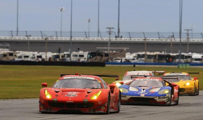 The top four GT Le Mans competitors traded the lead repeatedly until the final dozen laps of the Rolex 24. (Chris Jasurek/Epoch Times)