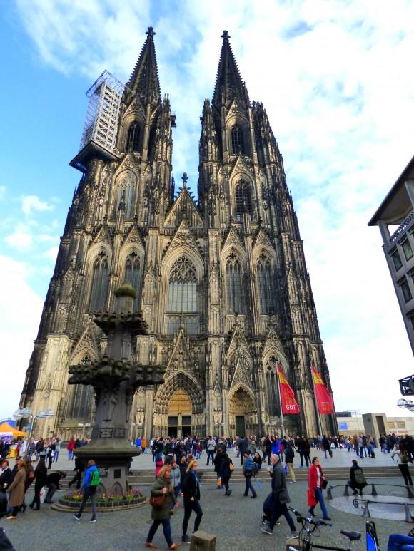 Cologne Cathedral, a renowned monument of Gothic architecture, is Germany's most visited landmark and has the largest façade of any church in the world. (Barbara Angelakis)