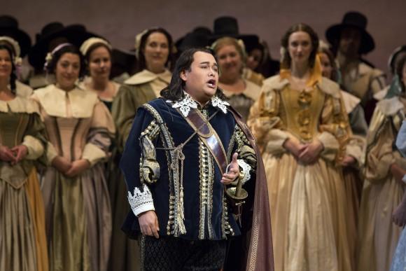 Javier Camarena as Arturo. (Marty Sohl/Metropolitan Opera)