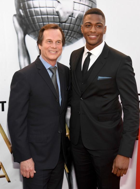 Actors Bill Paxton (L) and Justin Cornwell attend the 48th NAACP Image Awards at Pasadena Civic Auditorium in Pasadena, California on Feb. 11, 2017. (Paras Griffin/Getty Images )