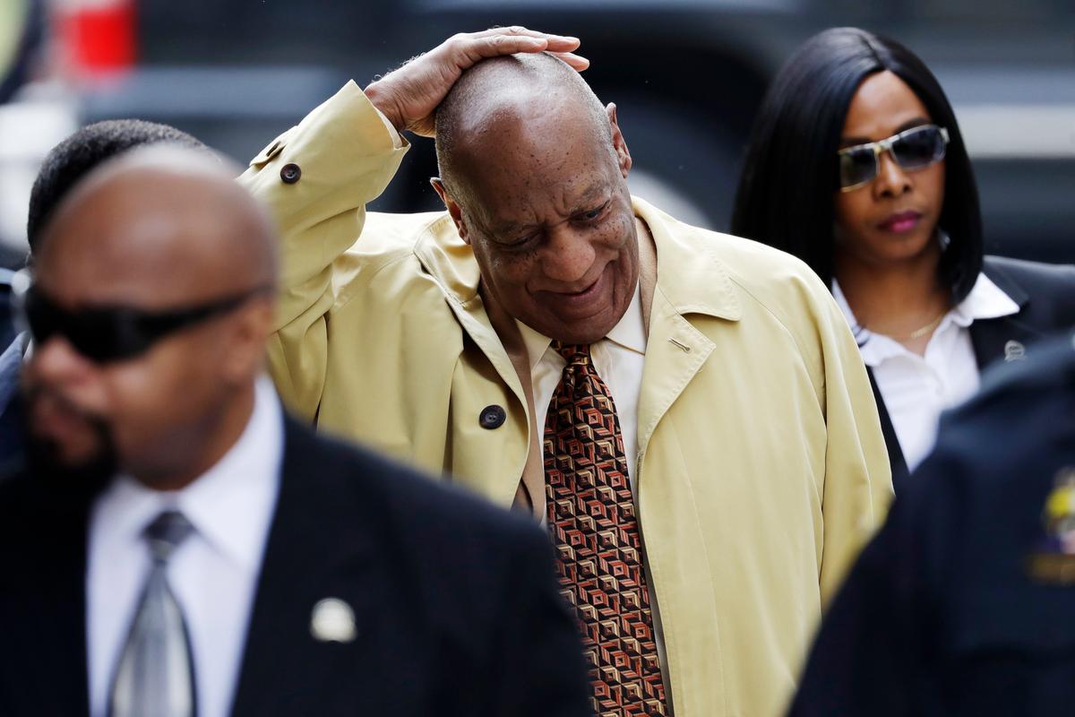 Bill Cosby arrives for a pretrial hearing in his sexual assault case at the Montgomery County Courthouse, in Norristown, Pa., Feb. 27, 2017. (AP Photo/Matt Slocum)
