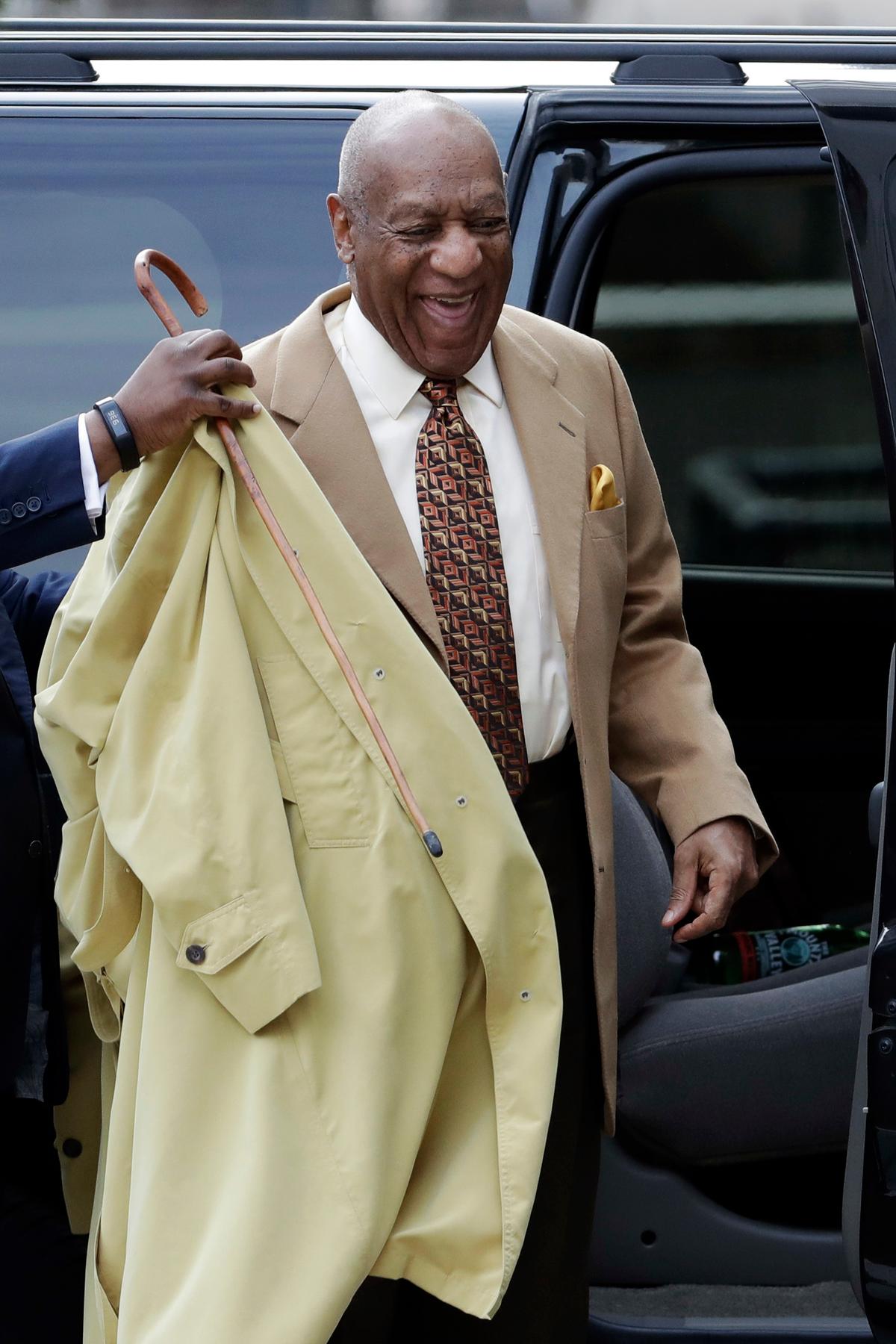 Bill Cosby arrives at the Montgomery County Courthouse in Norristown, Pa., on Feb. 27, 2017. (AP Photo/Matt Slocum)