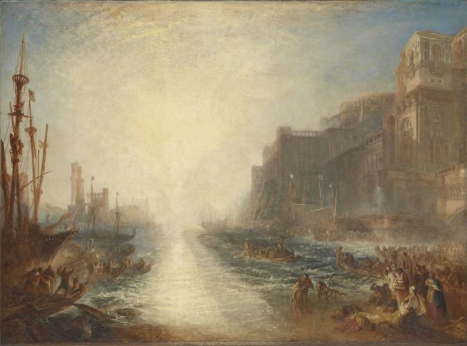 "Regulus," exhibited 1828, reworked and exhibited 1837, by J.M.W. Turner. Oil on canvas, 35 1/4 inches by 48 3/4 inches, Tate; accepted by the nation as part of the Turner Bequest 1856. (Tate, London)