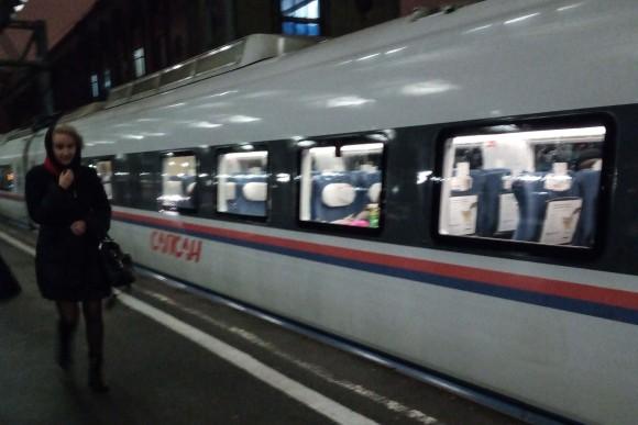 Sapsan-high-speed-train from St Petersburg to Moscow. (Vlatka Vovanovic)