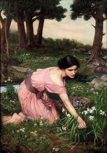 "Spring Spreads One Green Lap of Flowers" by John William Waterhouse. (public domain)