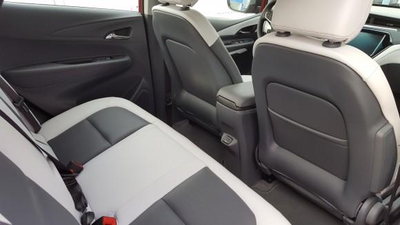 Interior (rear) Chevrolet Bolt EV Premier (Courtesy of David Taylor)