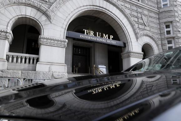 The Trump International Hotel in Washington on Dec. 21, 2016. Trump's $200 million hotel is a rich environment for anyone hoping to rub elbows with Trump-related politicos. (AP Photo/Alex Brandon)
