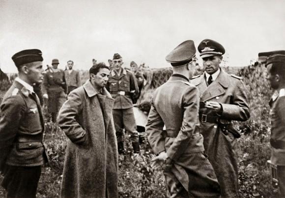 Stalin's son, Yakov Dzhugashvili captured by the Germans in 1941 (public domain)