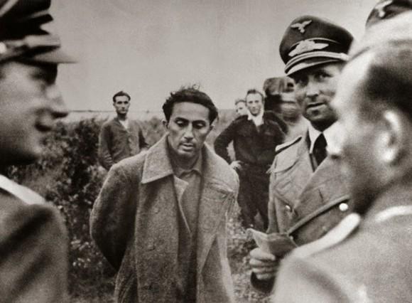 Stalin's eldest son, Yakov Dzhugashvili, is interrogated after being captured by the Germans in 1941. (public domain)