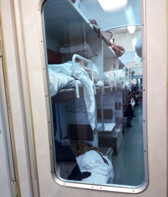Trans-Siberian-train - 3rd-class compartment. (Vlatka Jovanovic)