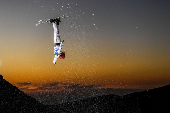 Catrine Lavallée of Canada competes during the Women's Aerials Final on day three of the FIS Freestyle Ski and Snowboard World Championships 2017 in Sierra Nevada, Spain, on March 10, 2017. (David Ramos/Getty Images)