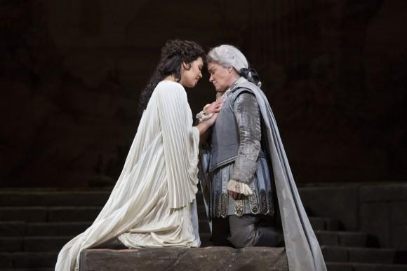 Nadine Sierra as Ilia and Alice Coote as Idamante in Mozart's "Idomeneo." (Marty Sohl/Metropolitan Opera)